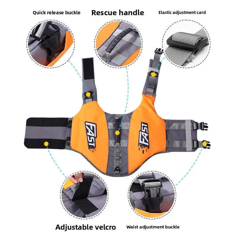 Pool or Surfing Drifting Dog Life Vest