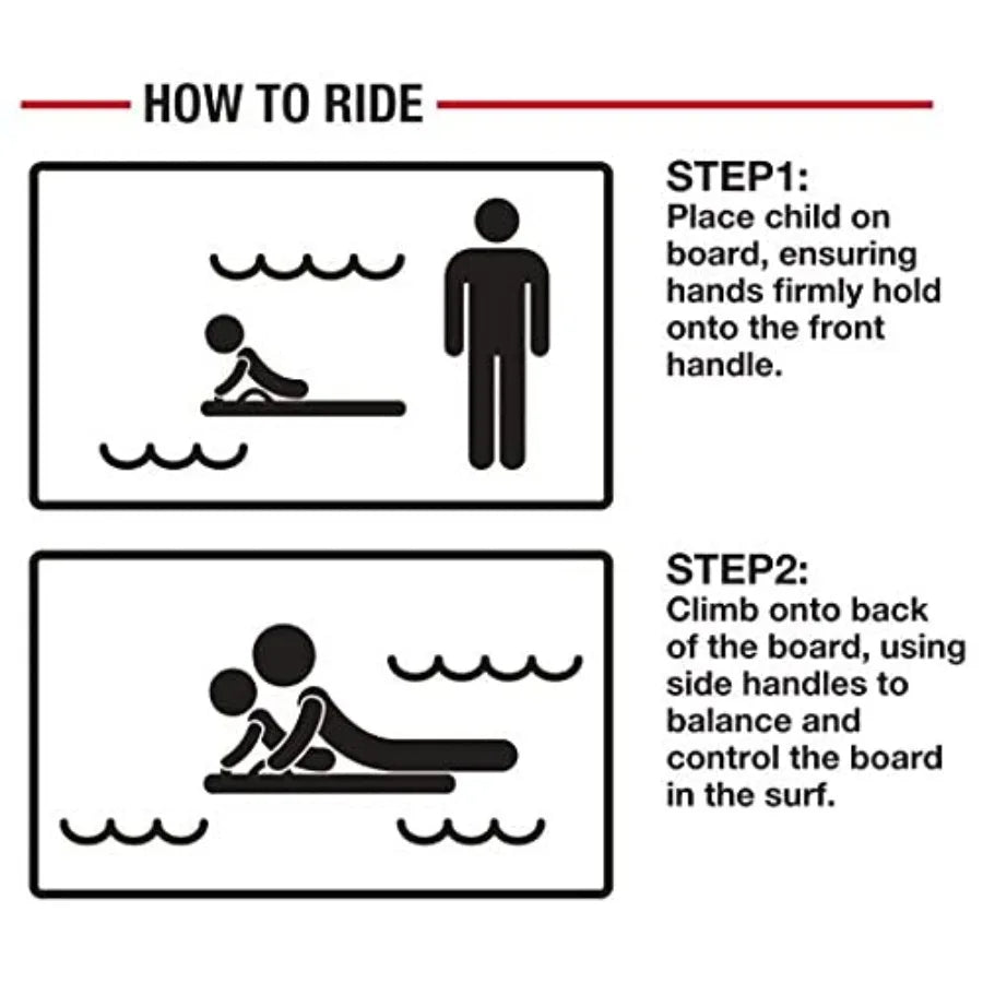 45'' Body Board Handles  Two Person  Bodyboard