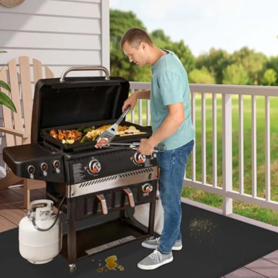 70 x 48 in Grill Mats for Outdoor Grill Compatible with stone 28in and 36in Griddle, Fireproof Griddle Mats for Grilling to Pro