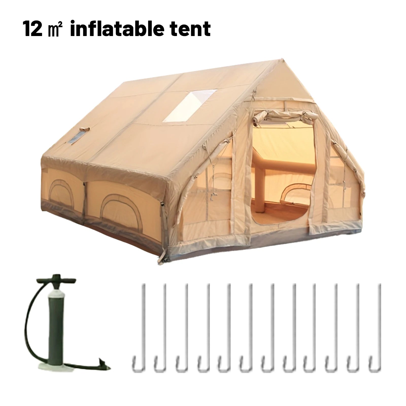 Luxury Camping Inflatable Tents With Stove Plug