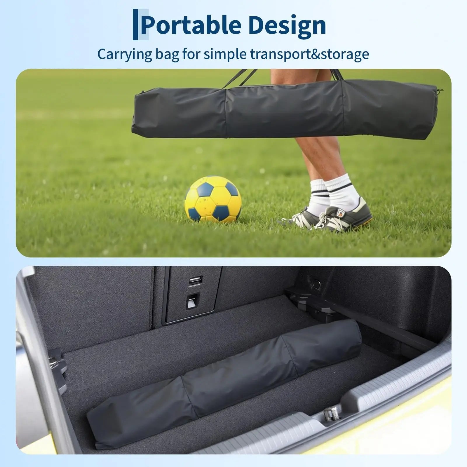 12x6ft Portable Soccer Goal Heavy