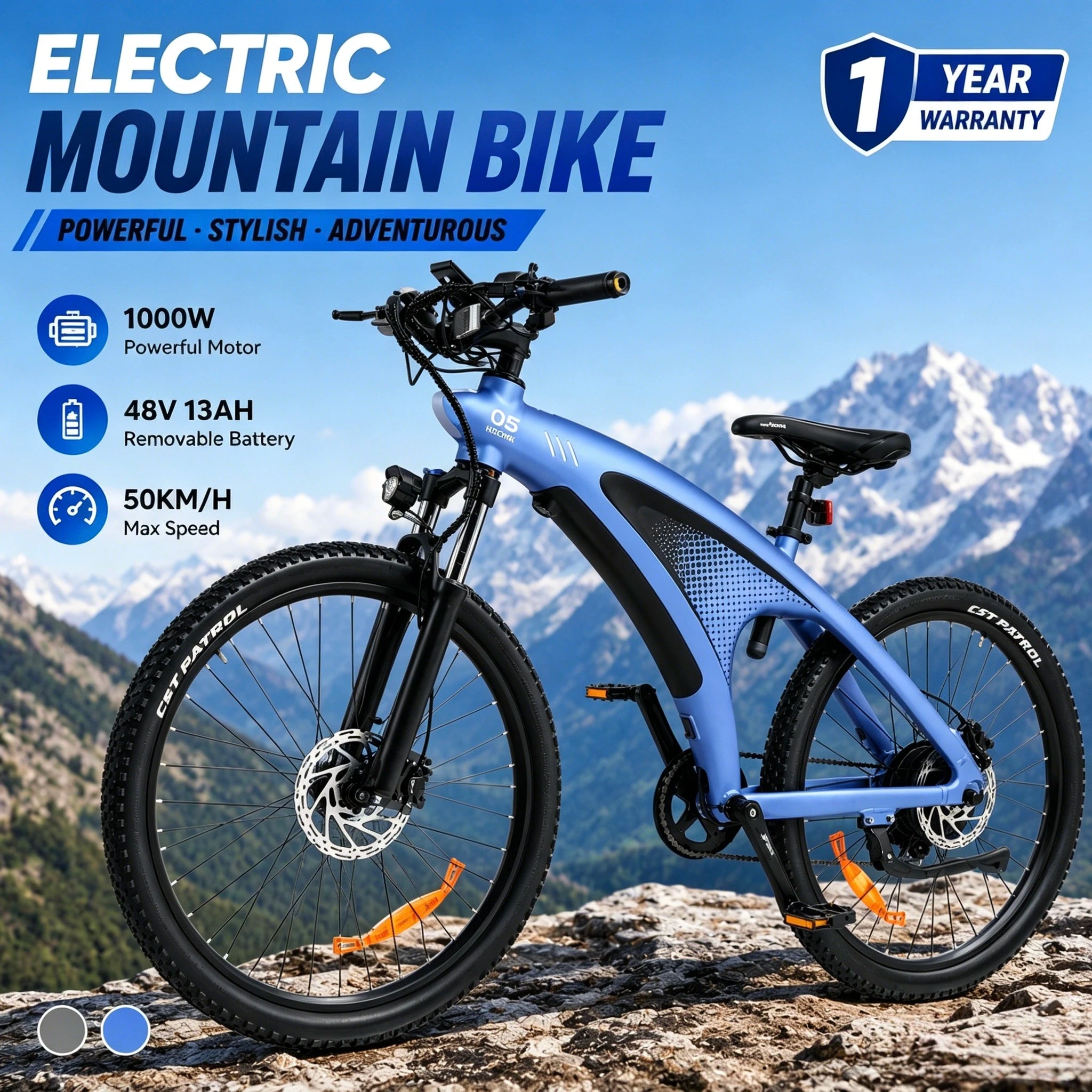Electric Bikes for Adults 1000W 48V 13AH