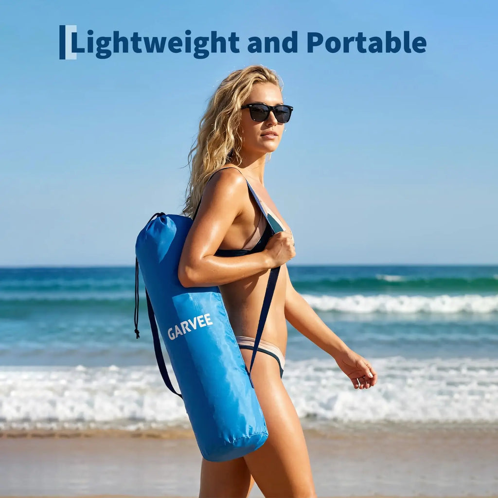 2 Low Beach Chairs Folding Portable