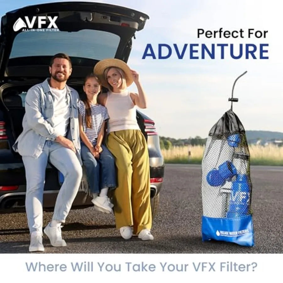 Survival Water Purifier for Camping Hiking, Backpacking,