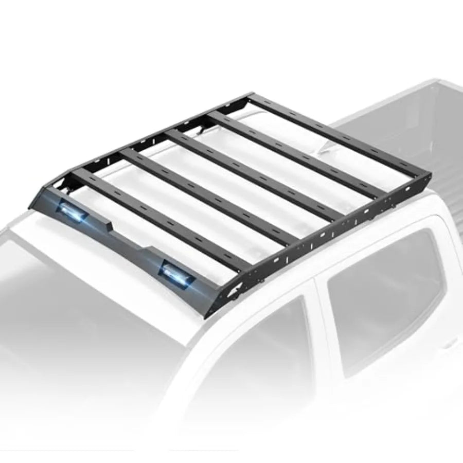 Tundra Roof Rack Cargo Basket  LED Spotlights 2007-2021