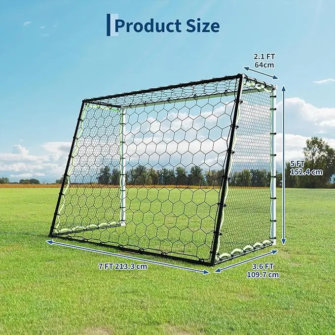 Soccer Goal Rebounder Trainer 3-in-1