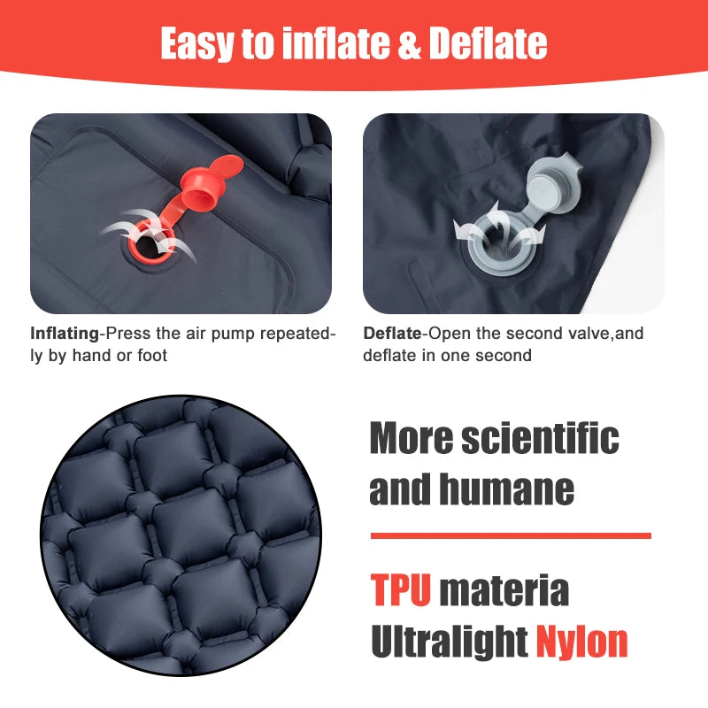 Outdoor Sleeping Pad Camping Inflatable Mattress