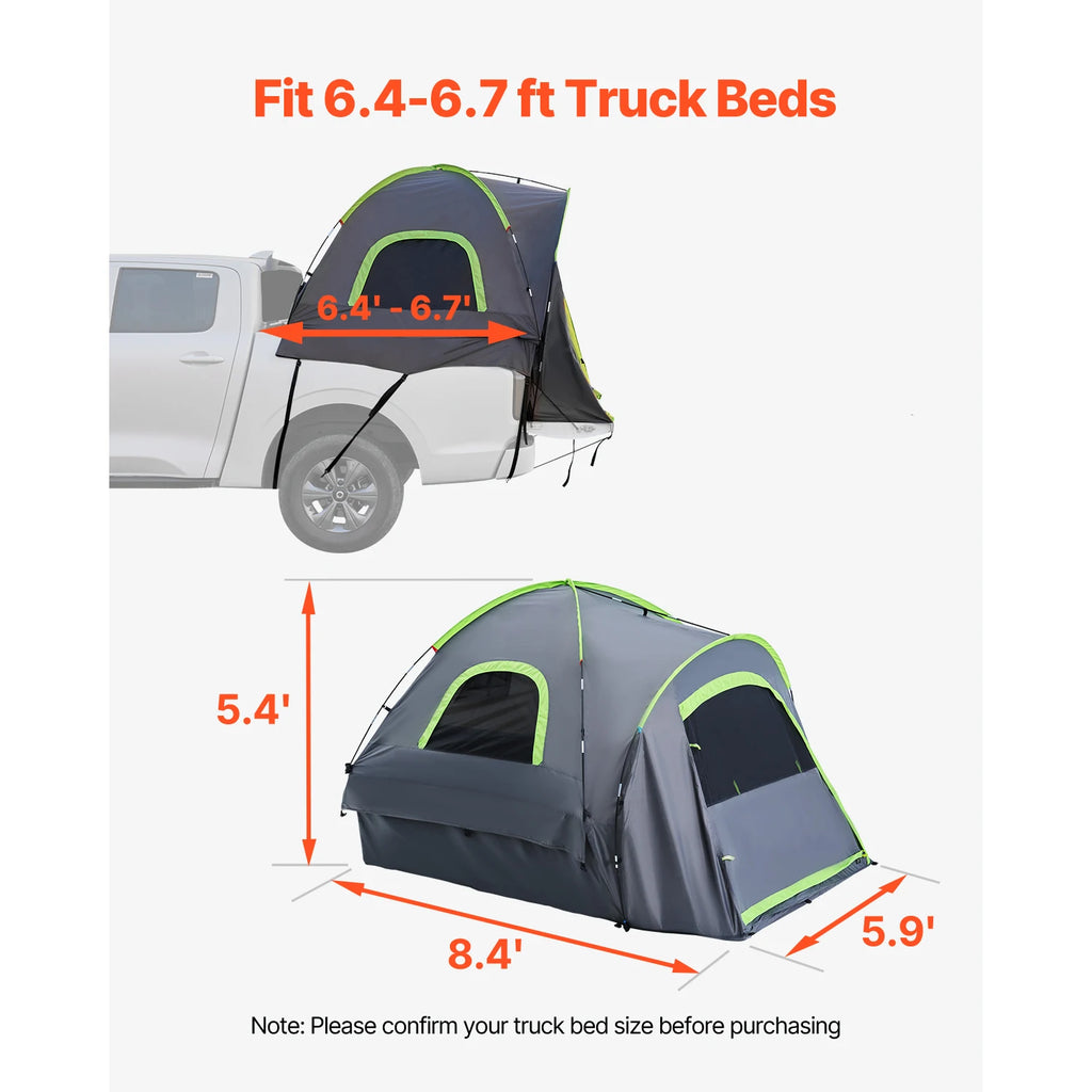 Waterproof PU2000 Truck Bed Camper Shell
