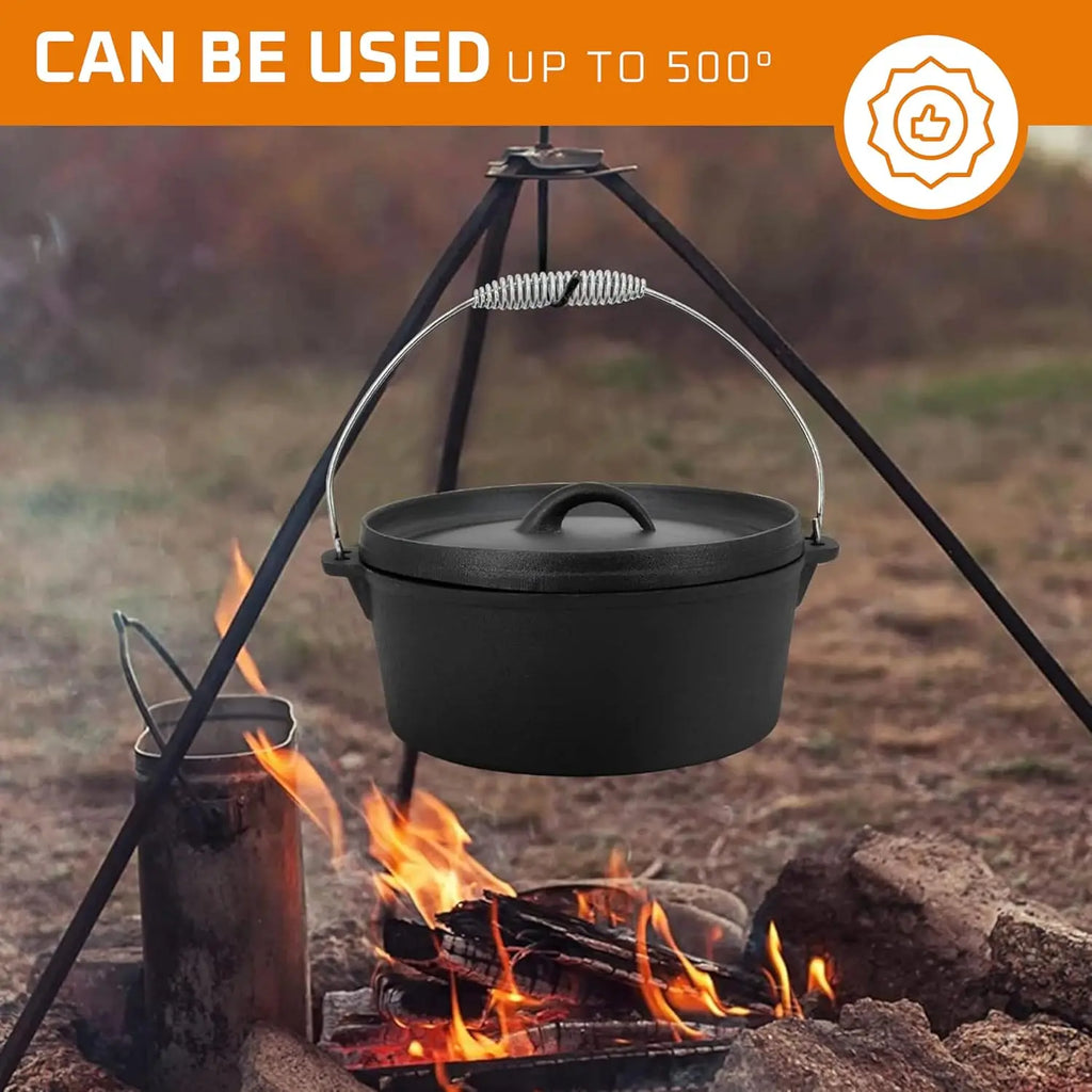 7. Pre Seasoned Cast Iron Pots And Pans