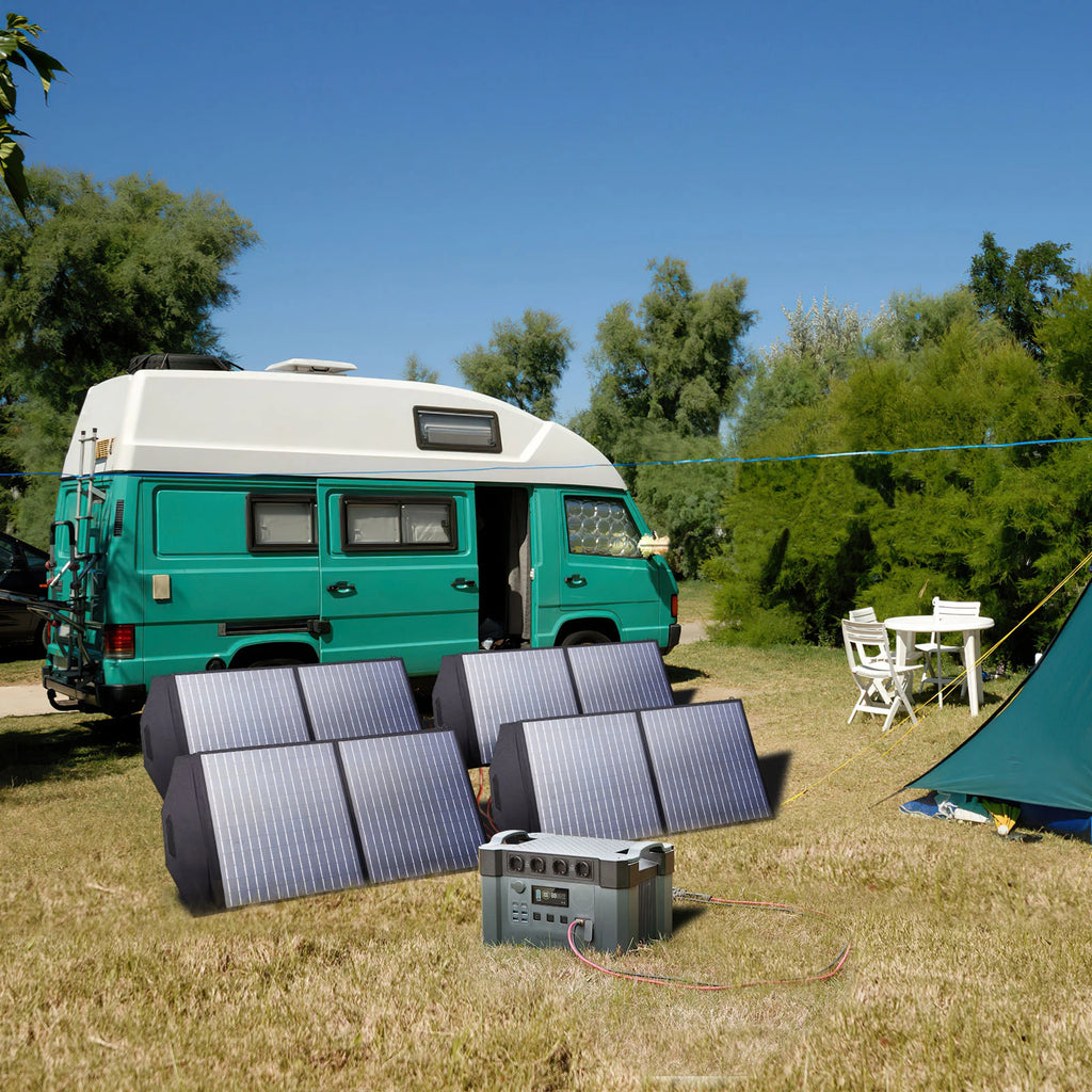 Outdoor Generator Portable Power Station with 4X100W