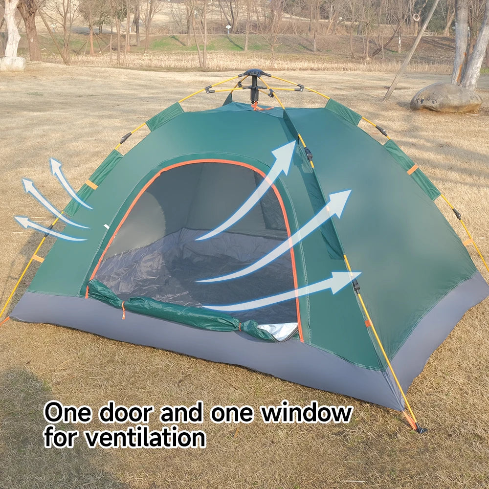 Camping Tent Waterproof Windproof with Rain Fly