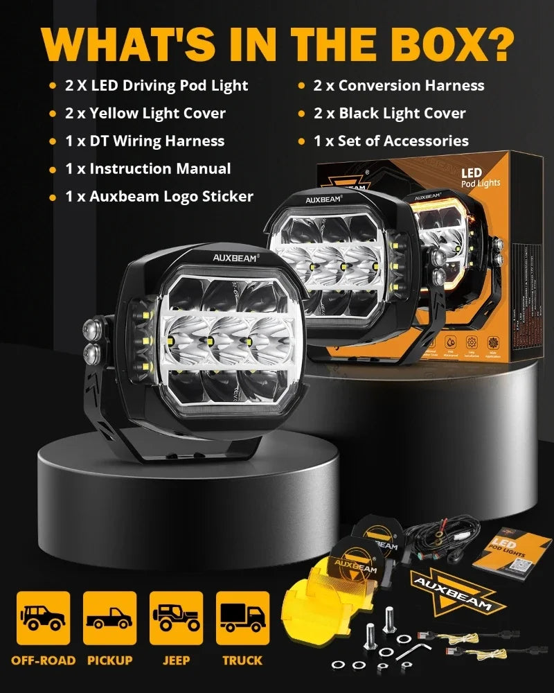 5inch Offroad LED Work Light Pods Spotlights