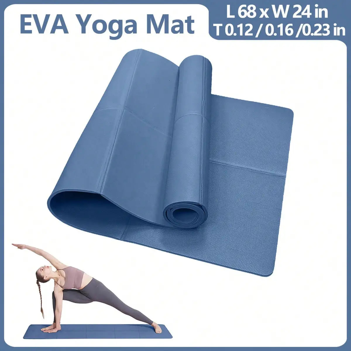 Non Slip Yoga Pad Travel Fitness Exercise