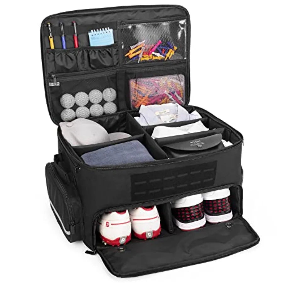 Golf Trunk Organizer Storage with Separate Compartment