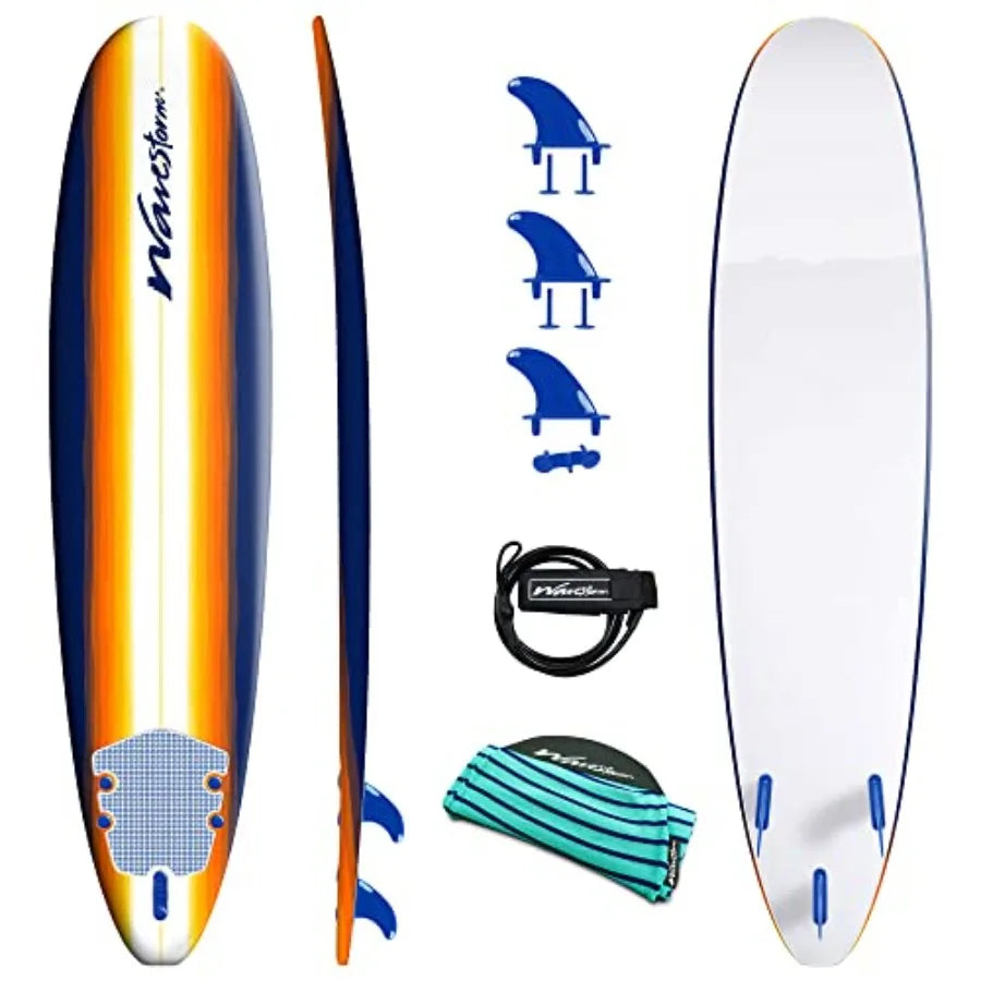 Classic Soft Top Foam 8ft Surfboard beginners
