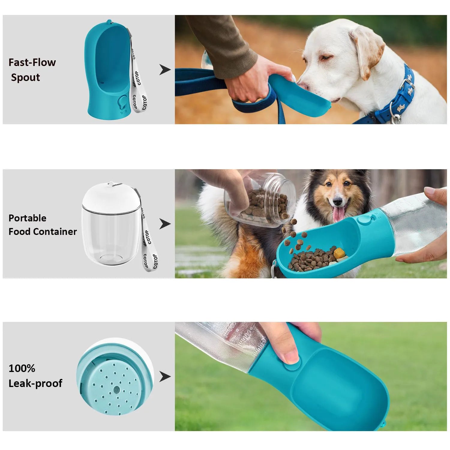 Leak Proof Pet Dog Water Bottle