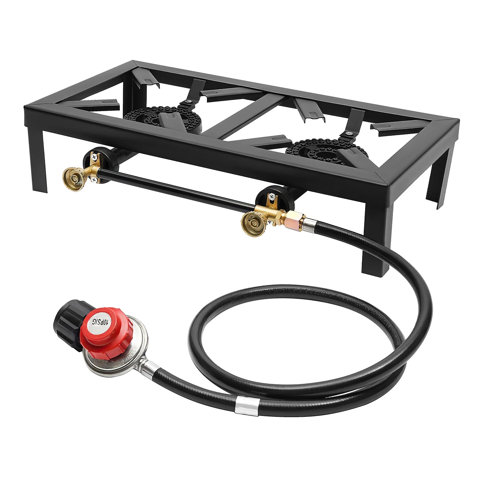 8000W Portable Double Burner Outdoor Gas Stove Propane Cooker