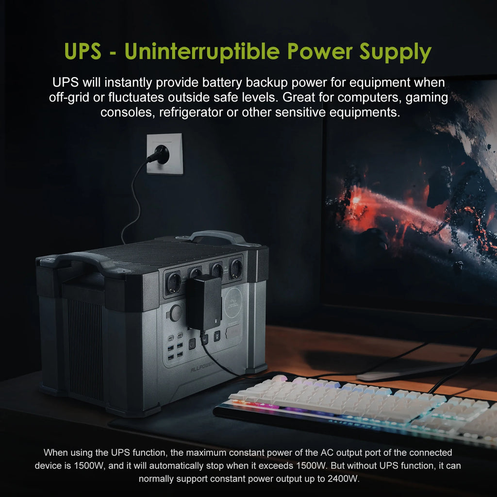 Outdoor Generator Portable Power Station with 4X100W