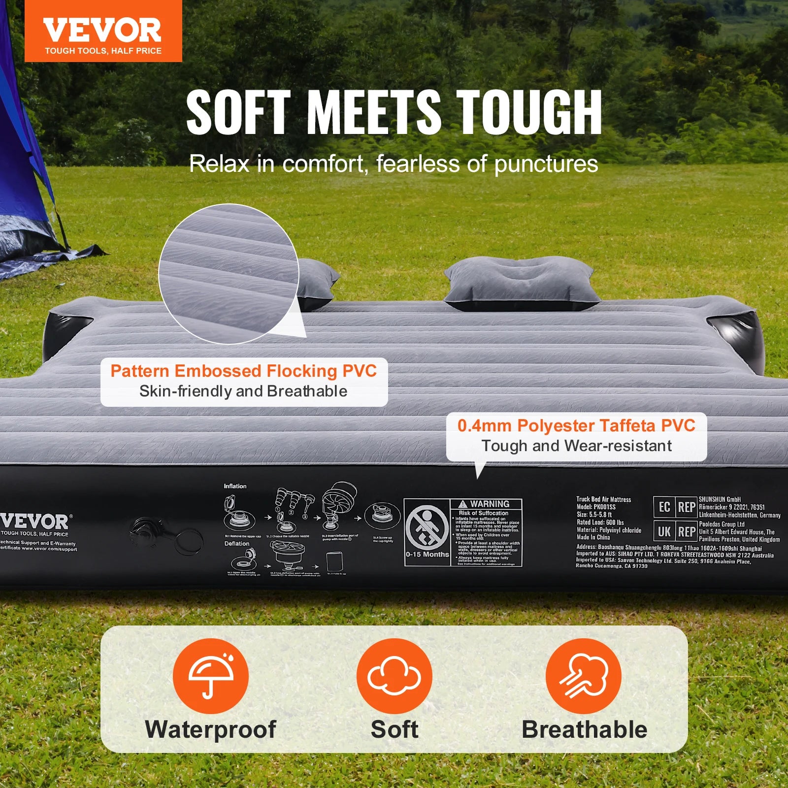 Truck Bed Air Mattress Full Size Short Truck