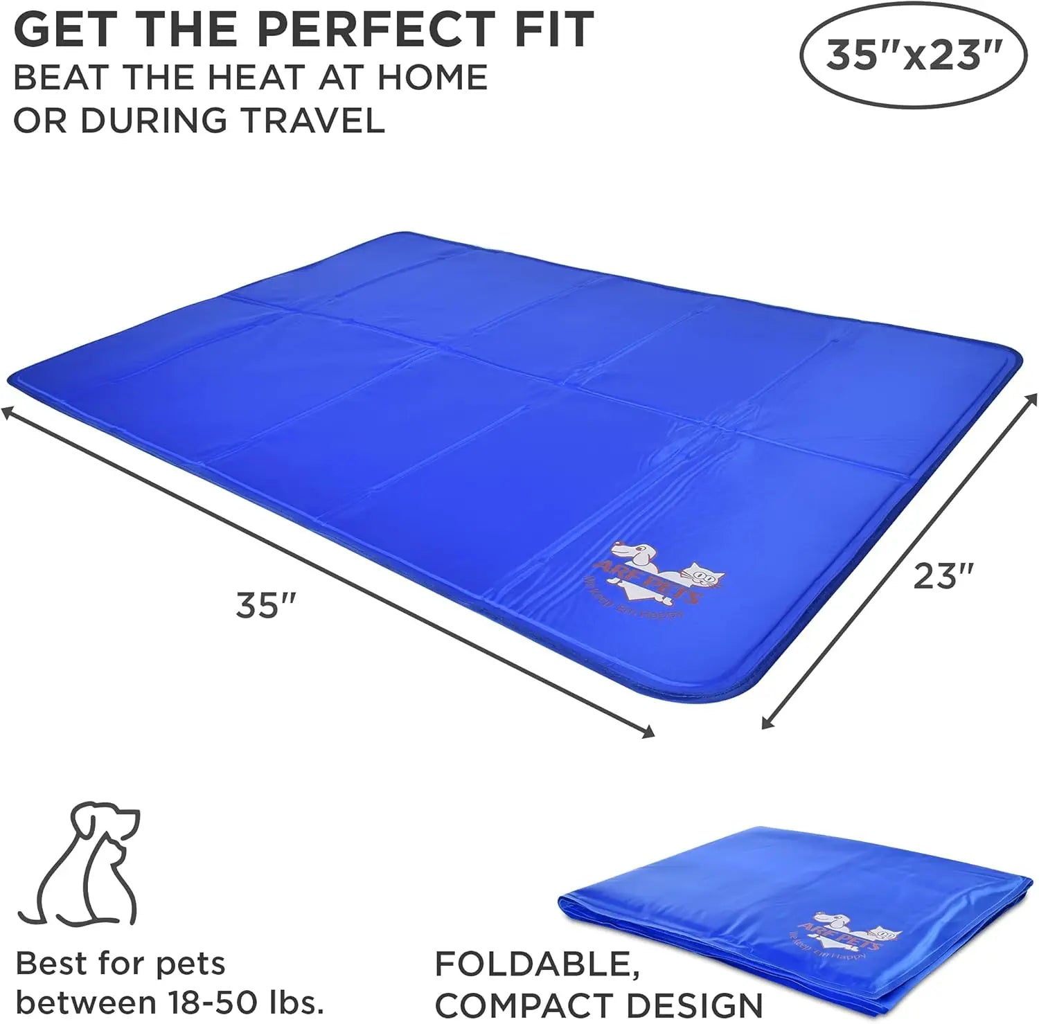 Self-Cooling Pet Mat, 23x35 Inches