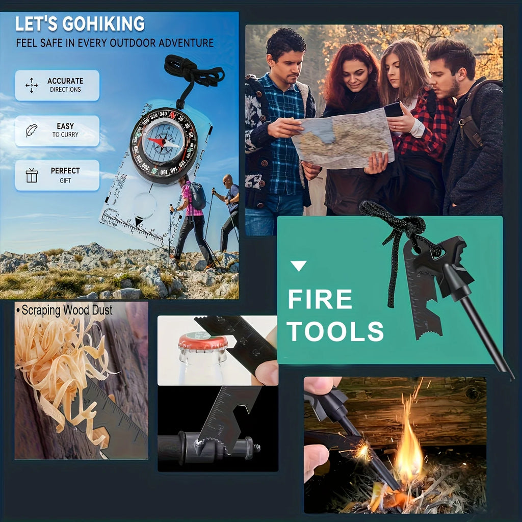 20-in-1 Emergency Survival Equipment & Tools