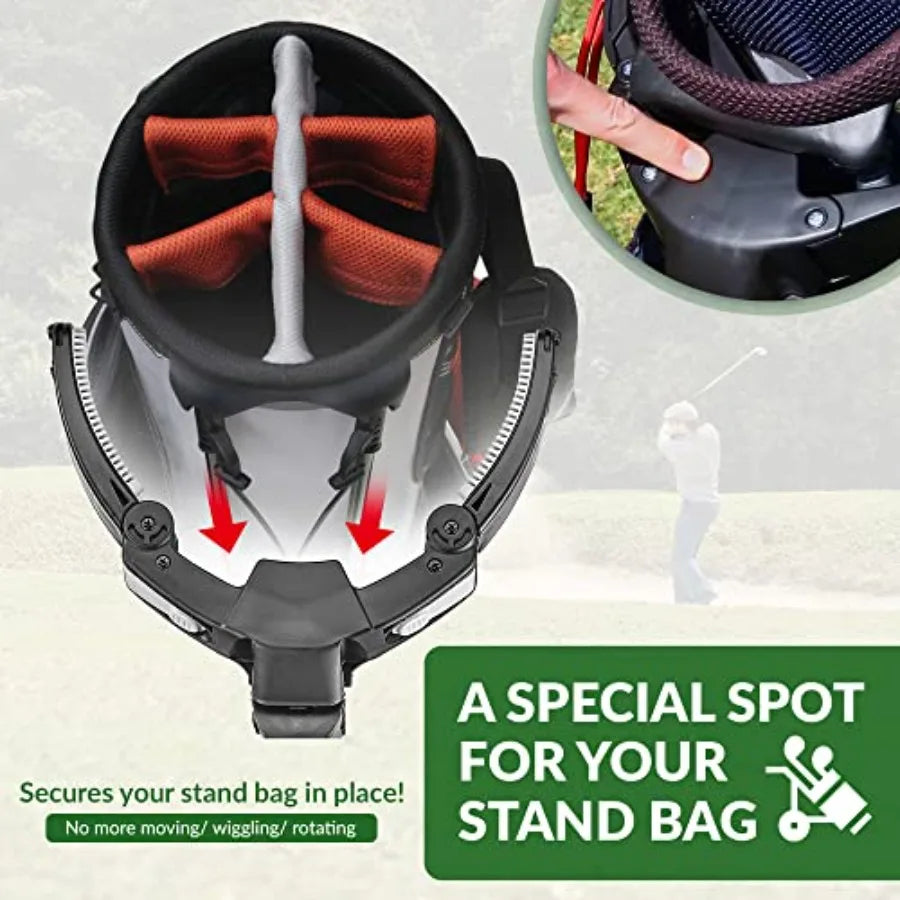 Golf push cart for outdoor use