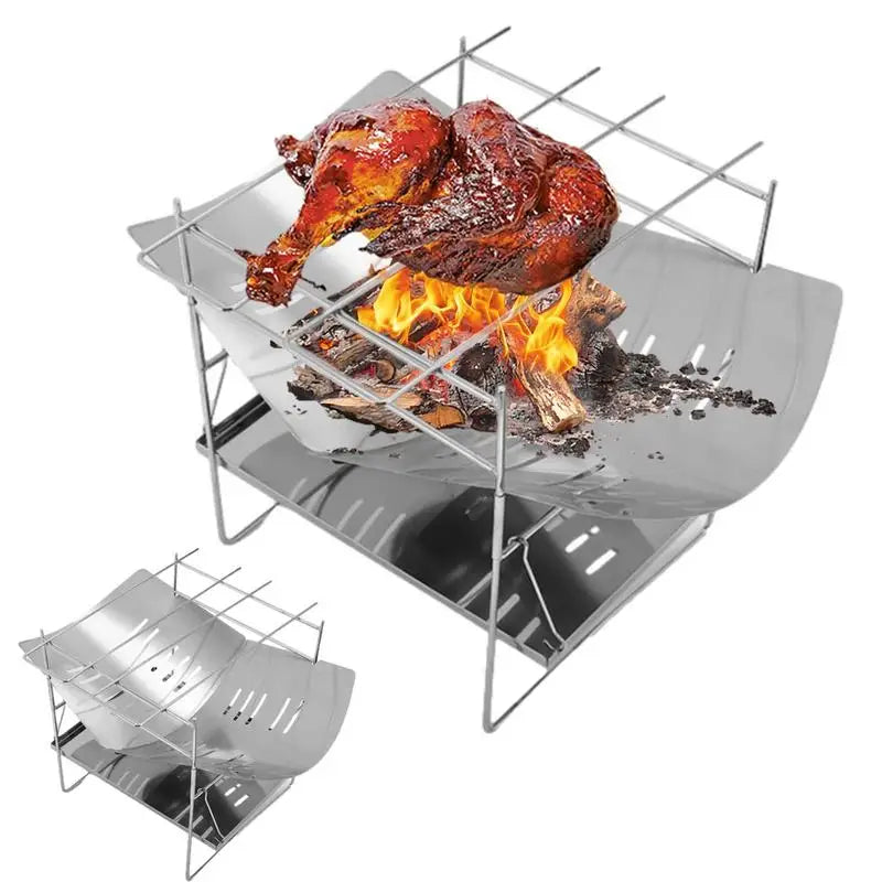 Camping Folding Campfire Grill