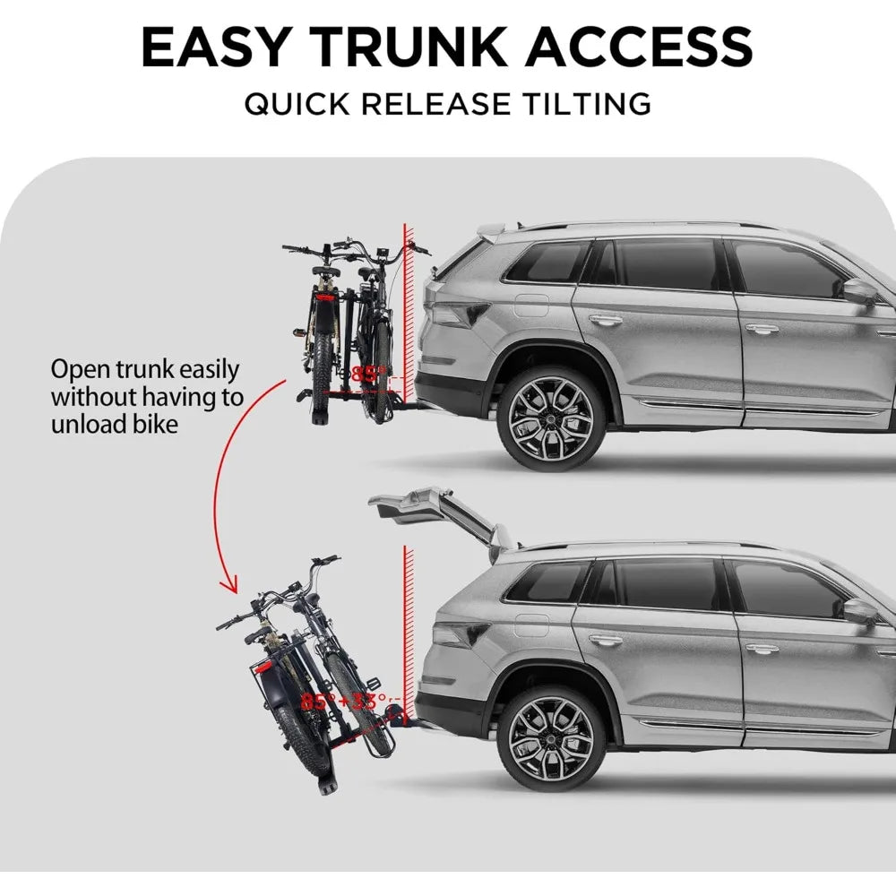 E-Bike Rack with Ramp Hitch Bike Rack
