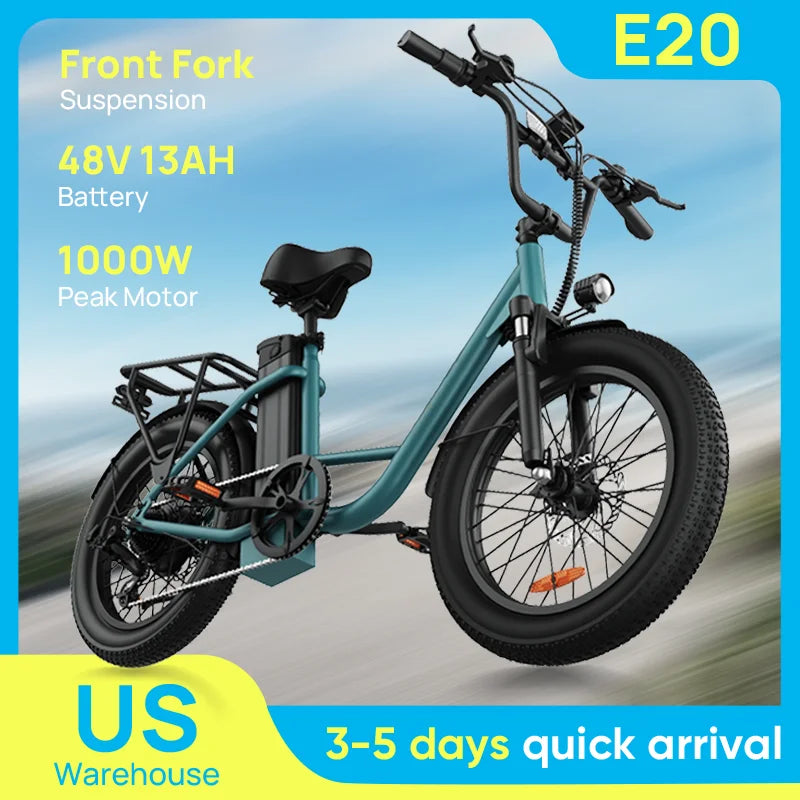 7-Speed E-Bike with Dual Disc Brake