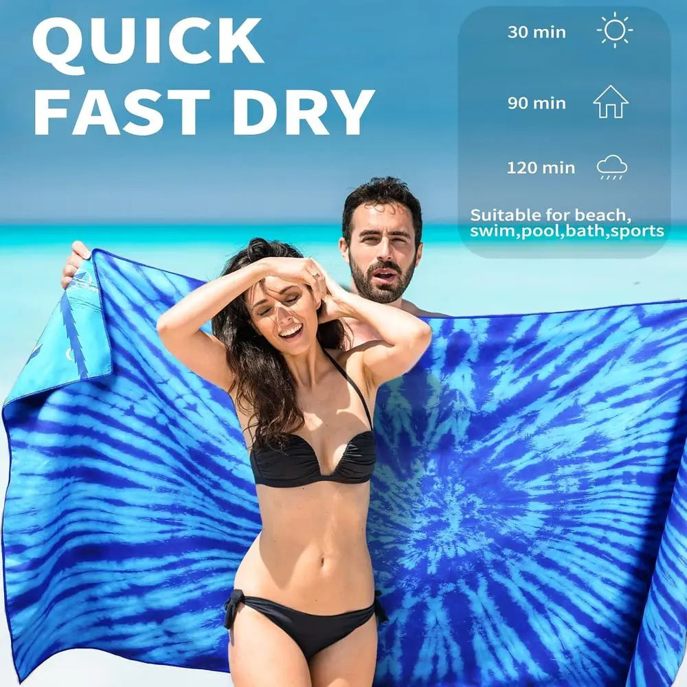 71x32 Quick Dry, Large Microfiber Sand-Free Towels