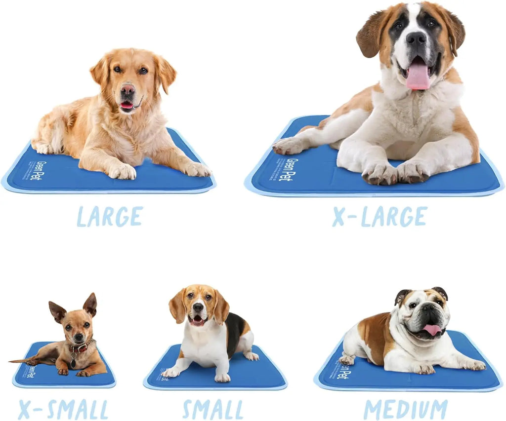 Large Blue Self-Cooling Mat Dogs & Cats