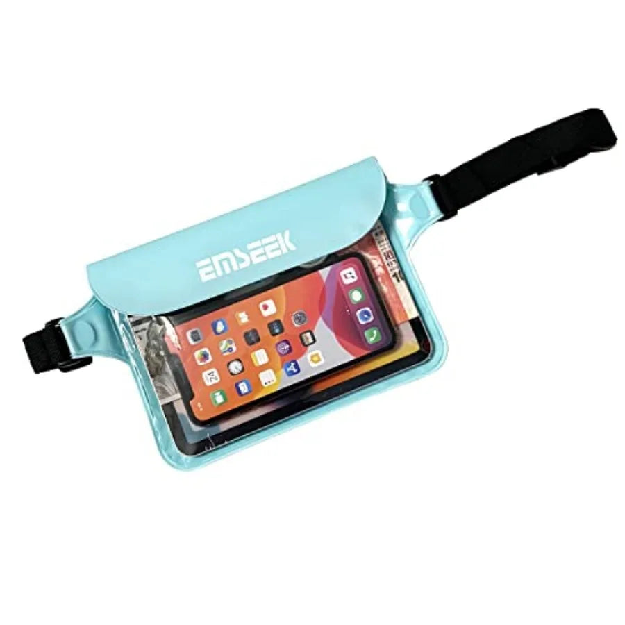 Waterproof Waist Pouch Dry Belt Bag Fanny Pack Keep Your Key Fob Wallet Kindle Phone Dry Perfect For Swim Surf Snorkel