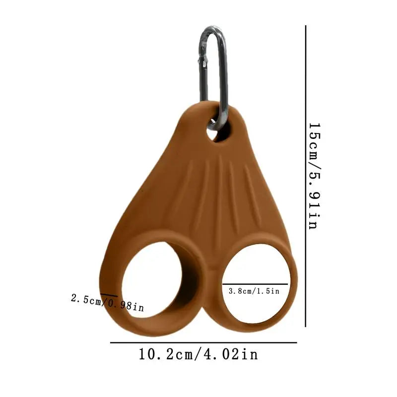 Golf Ball Holder Silicone Golf Ball Storage Pouch with Metal Clip Sports Accessory for Golfers Men Women Easy Attachment to Bag