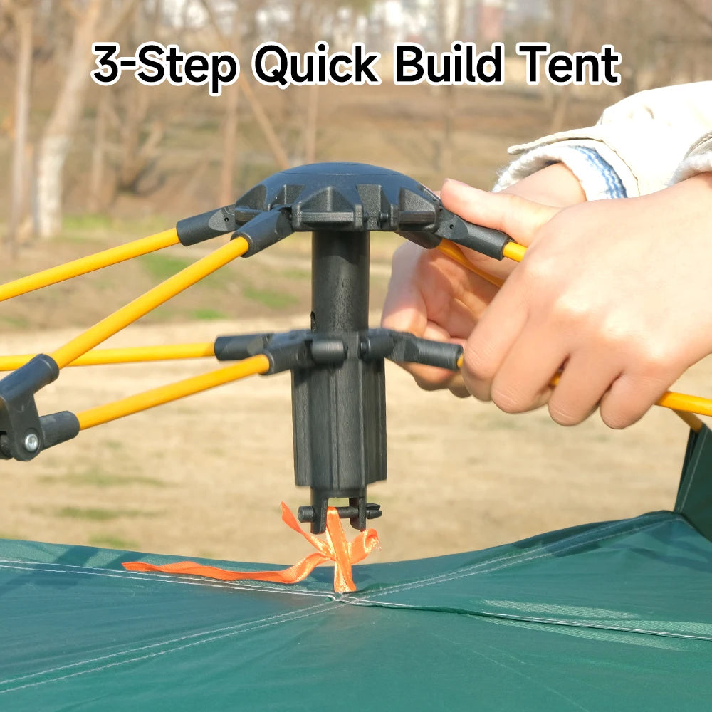 Camping Tent Waterproof Windproof with Rain Fly