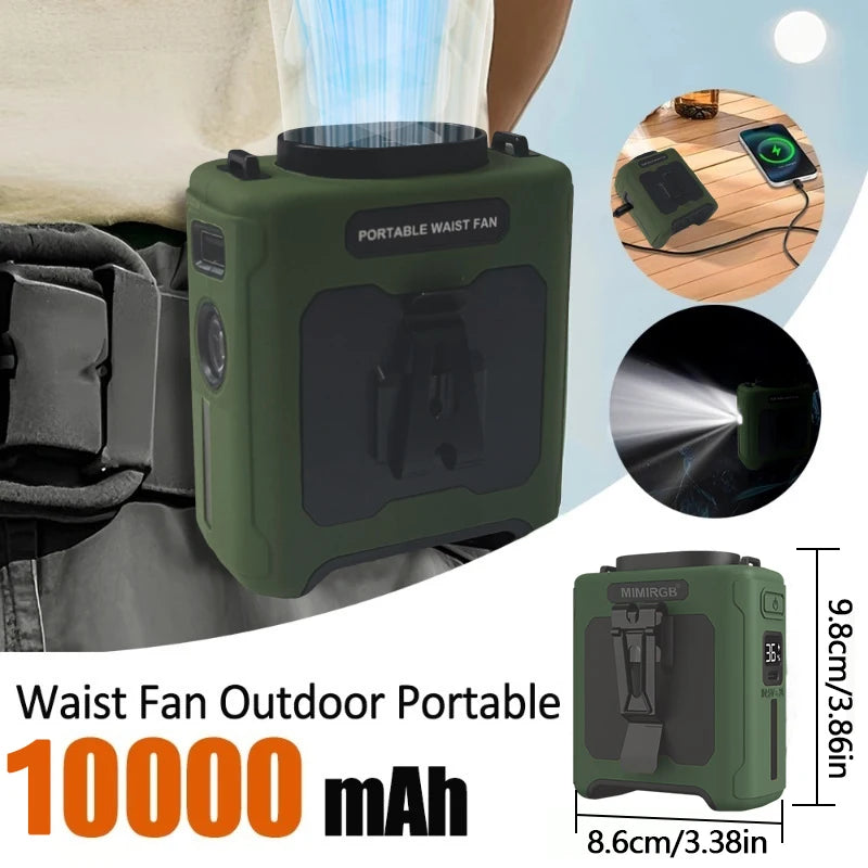 10000mAh Portable Neck Fan