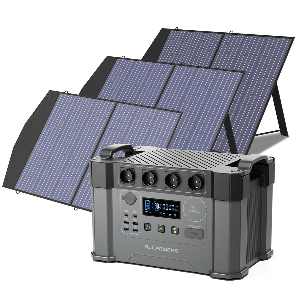 Outdoor Generator Portable Power Station with 4X100W