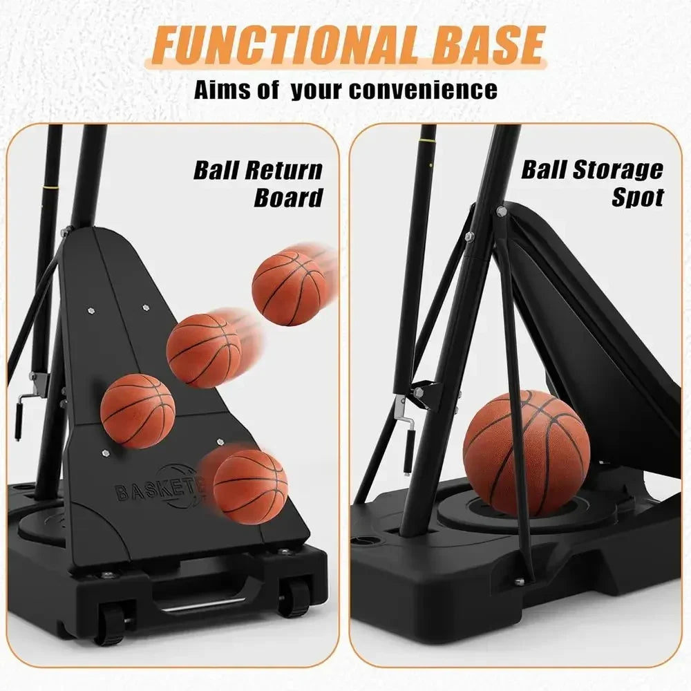 44-52 Inch Tempered Glass Backboard Basketball Hoop
