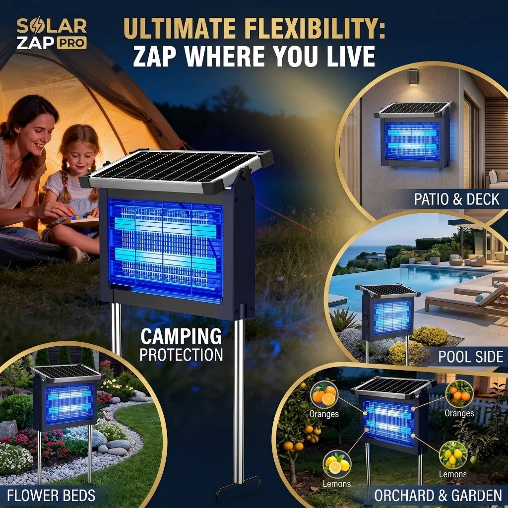 Solar Bug Zapper Outdoor Waterproof