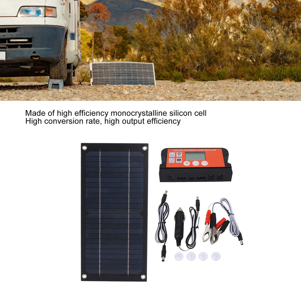 Portable 600W Solar Panel Kit Outdoor Camping