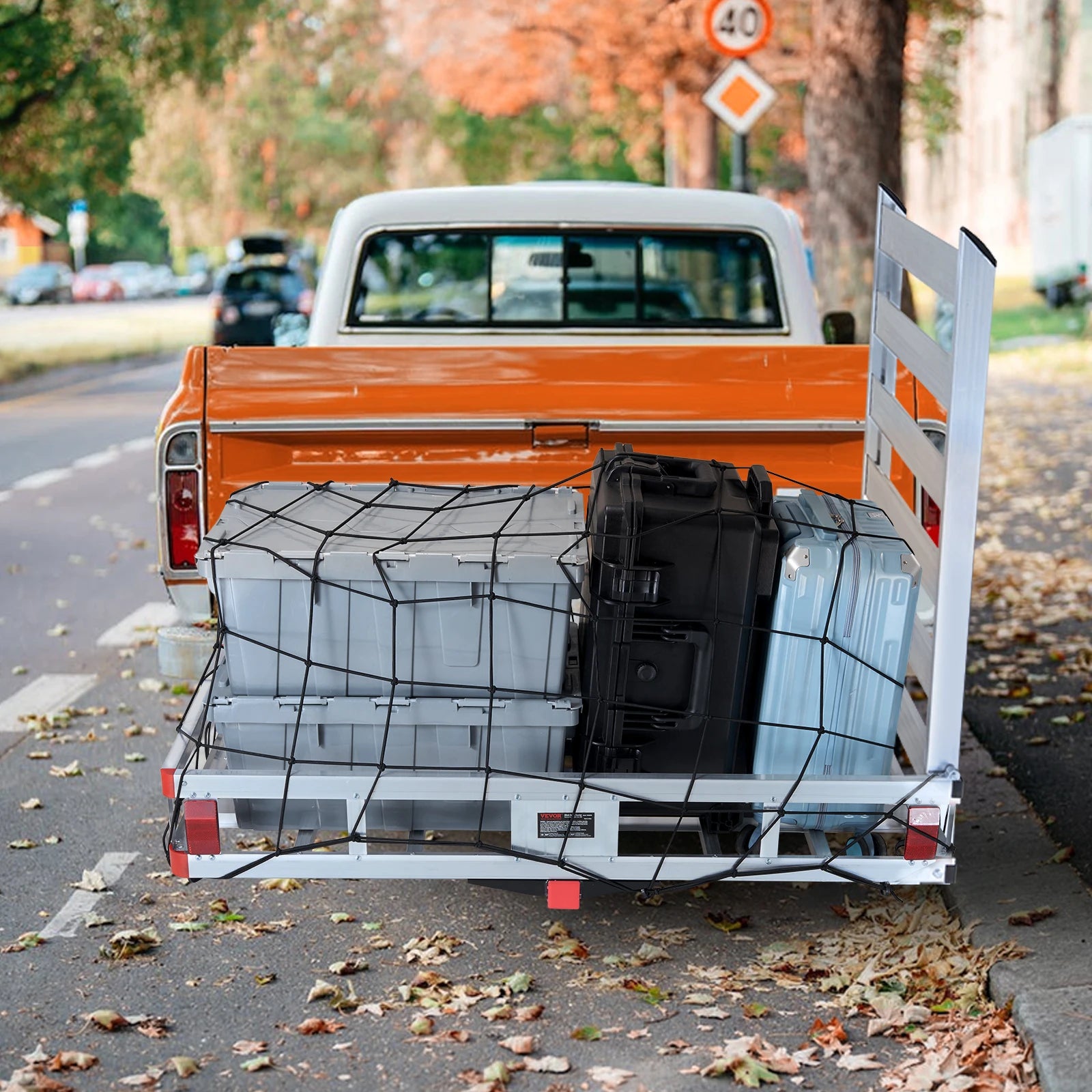 Capacity Trailer Hitch Mount Aluminum Cargo Basket