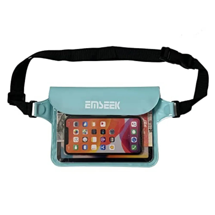 Waterproof Waist Pouch Dry Belt Bag Fanny Pack Keep Your Key Fob Wallet Kindle Phone Dry Perfect For Swim Surf Snorkel