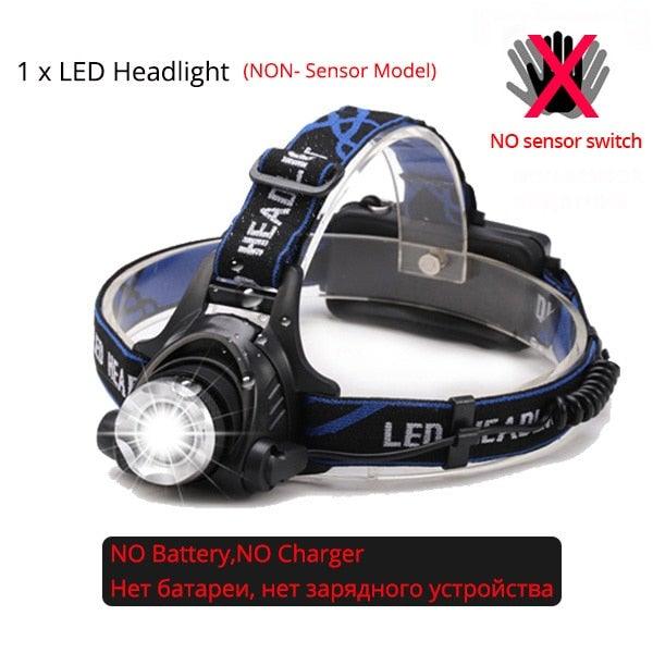 Rechargeable IR Sensor Super Bright Headlight