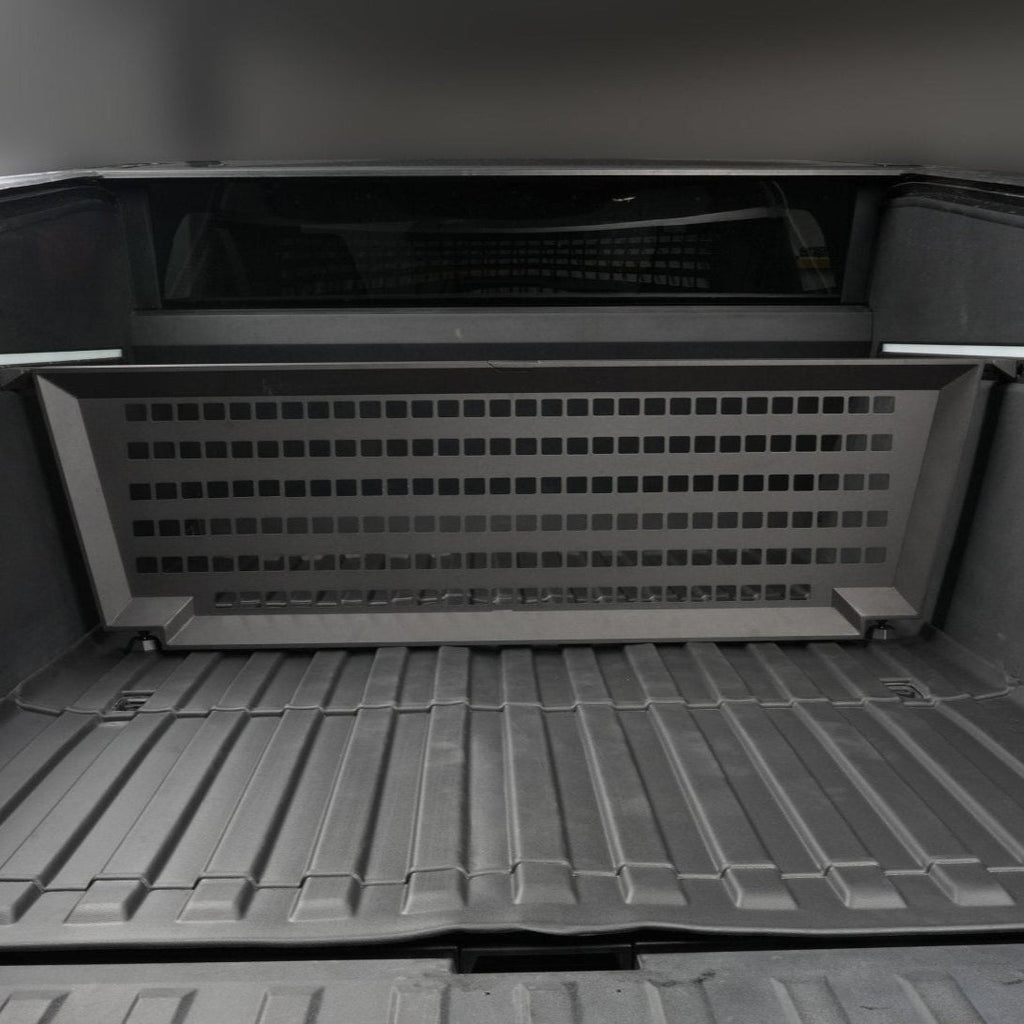 Adjustable Vault Cargo Divider Compatible with Bed Mat For  Cybertruck