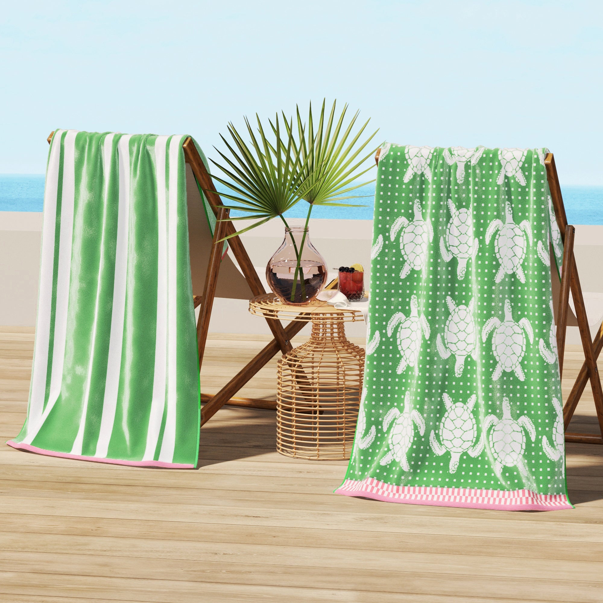 Cotton Velour Beach Towel