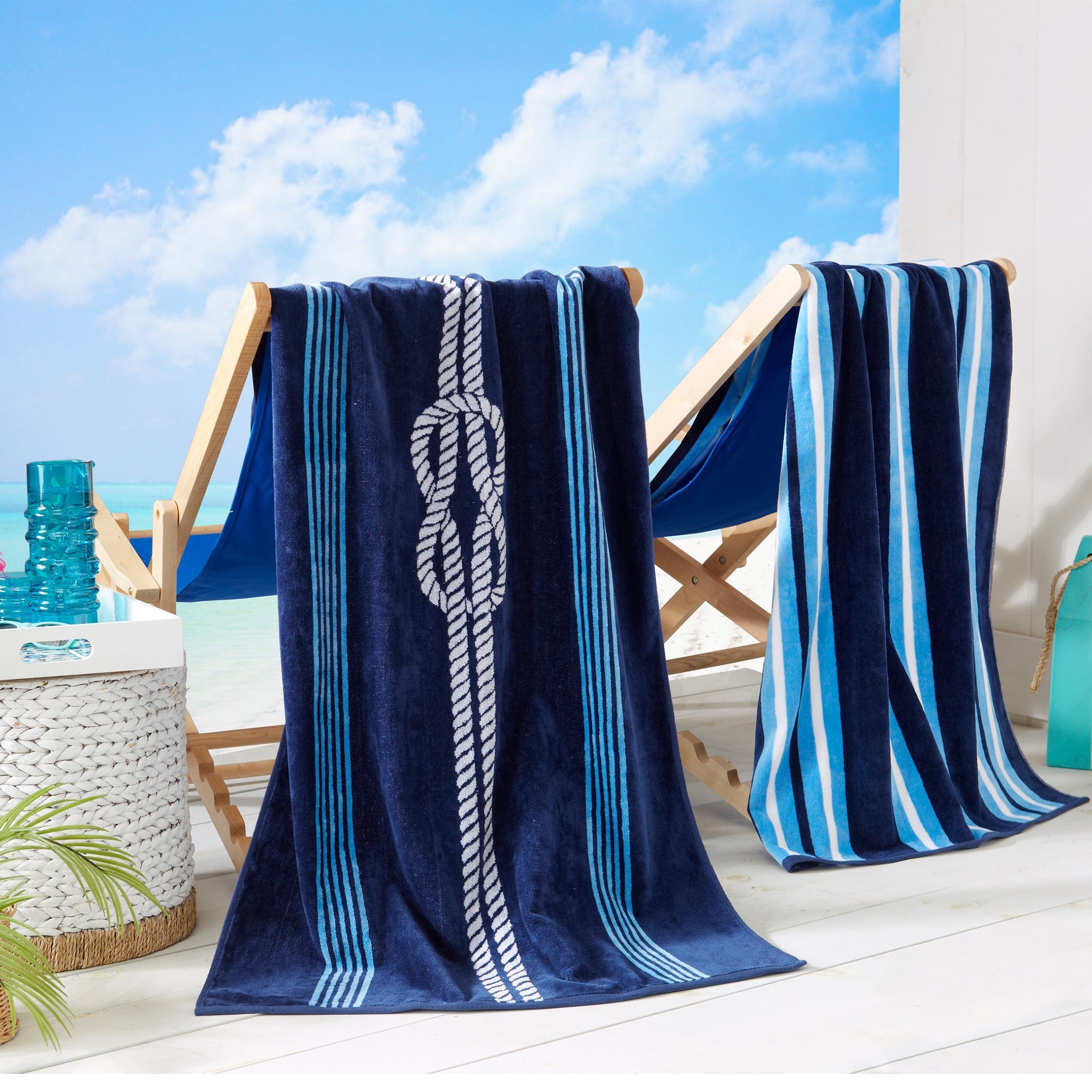 Cotton Velour Beach Towel