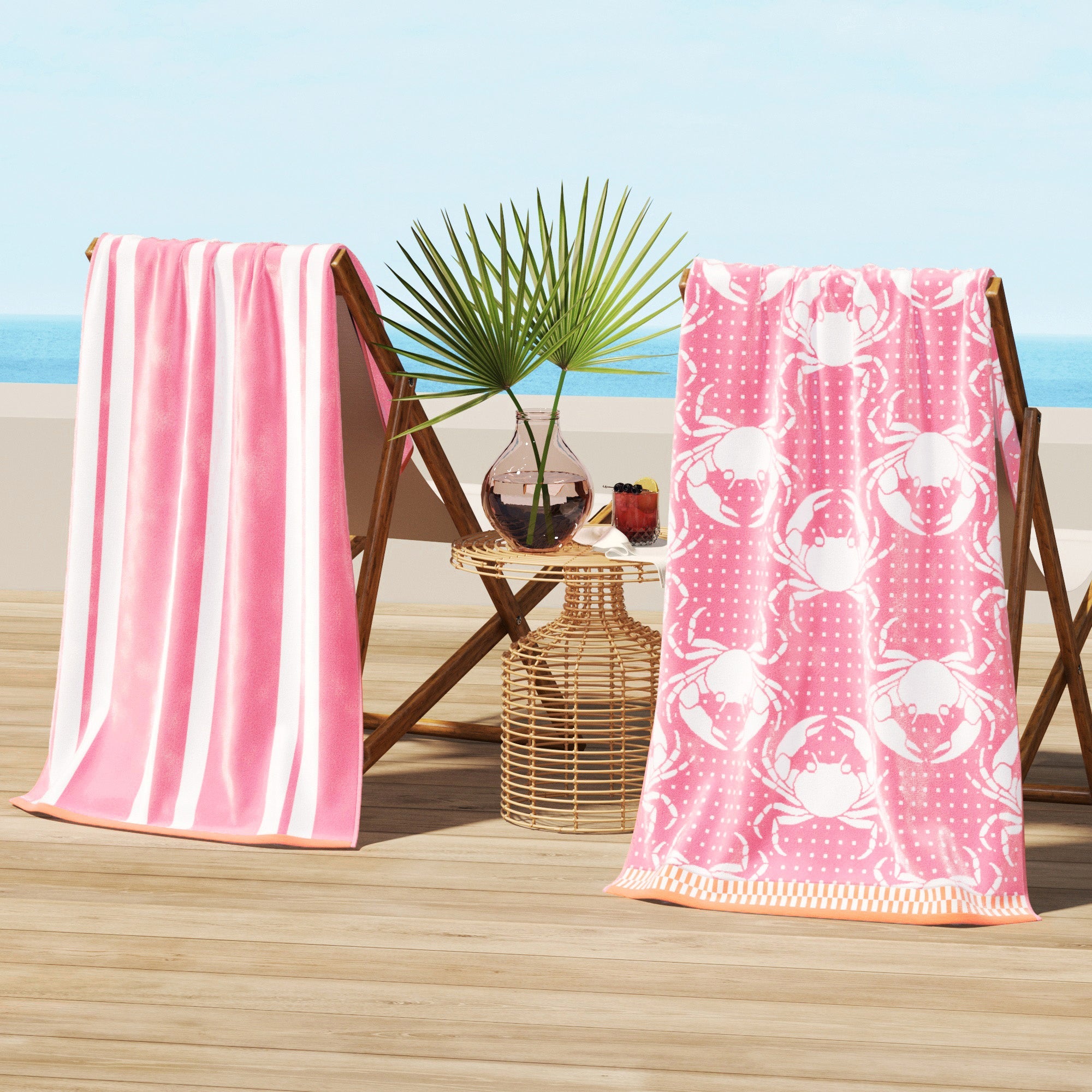 Cotton Velour Beach Towel
