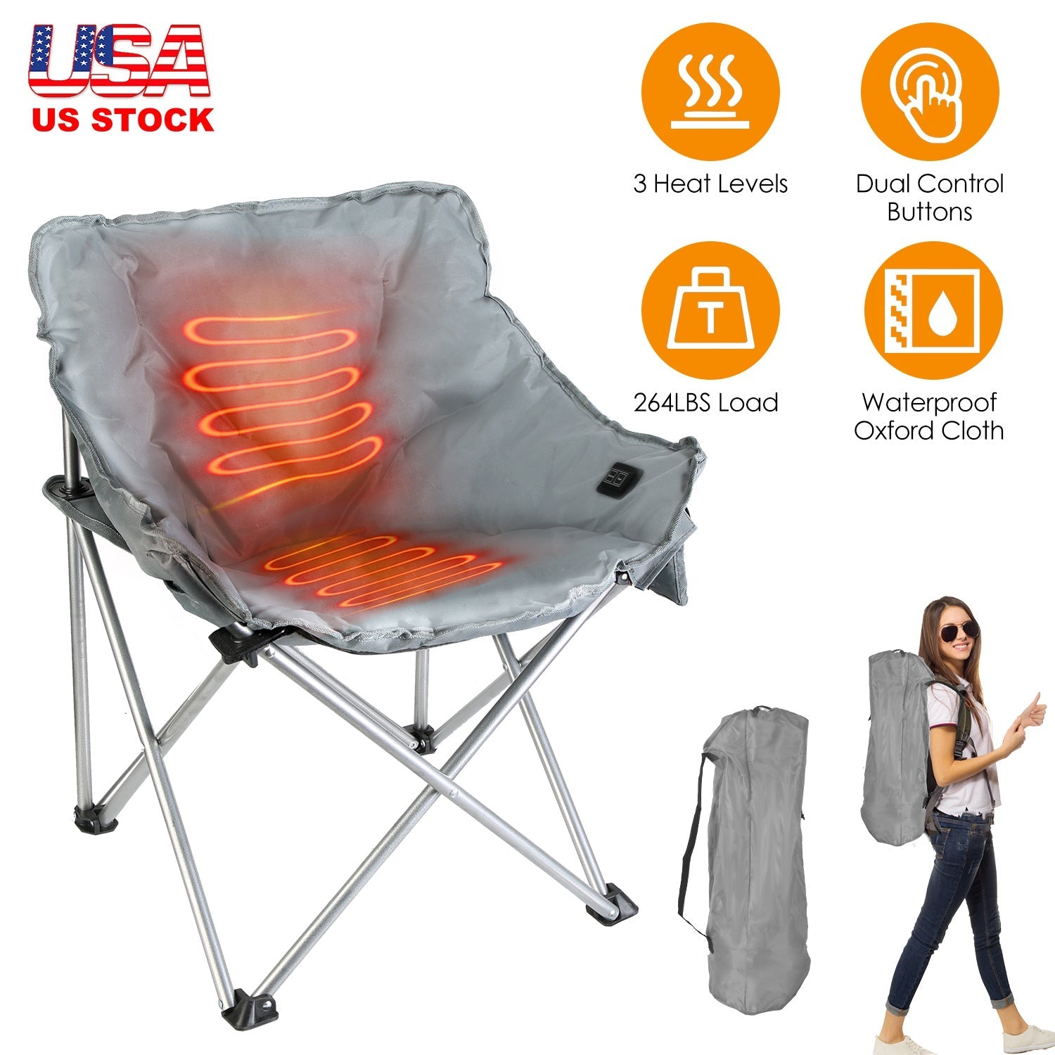 Heated Camping Chair