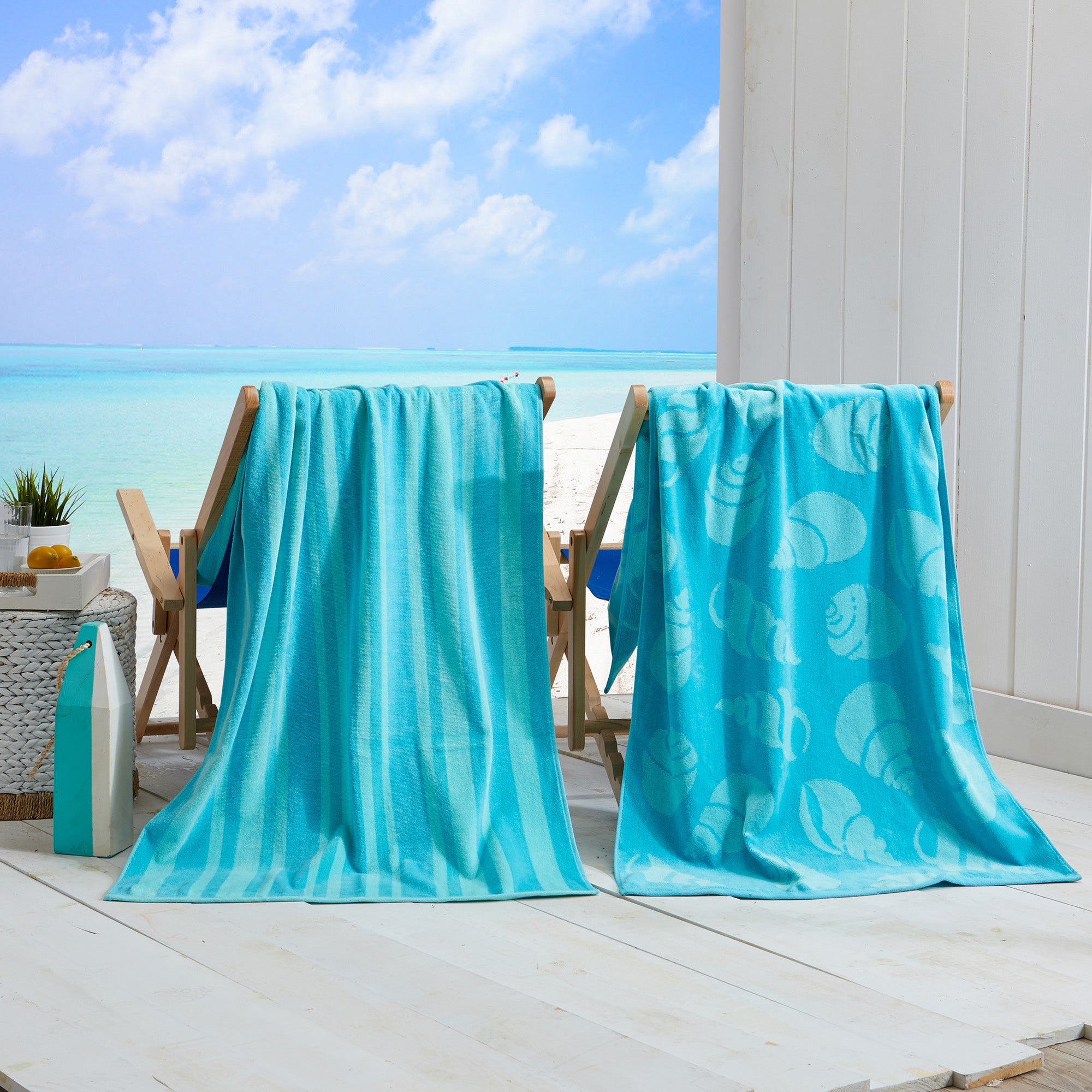 Cotton Velour Beach Towel