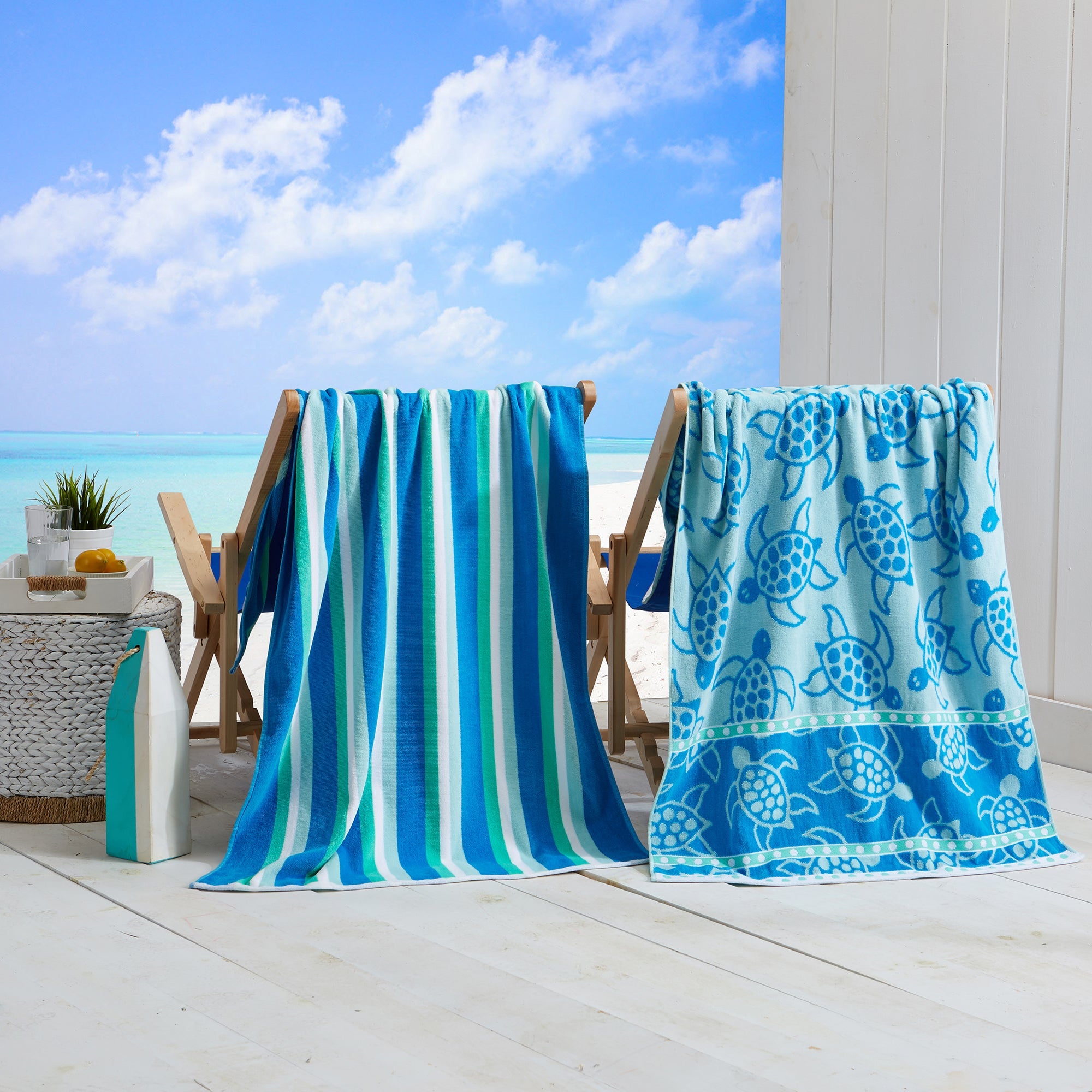 Cotton Velour Beach Towel