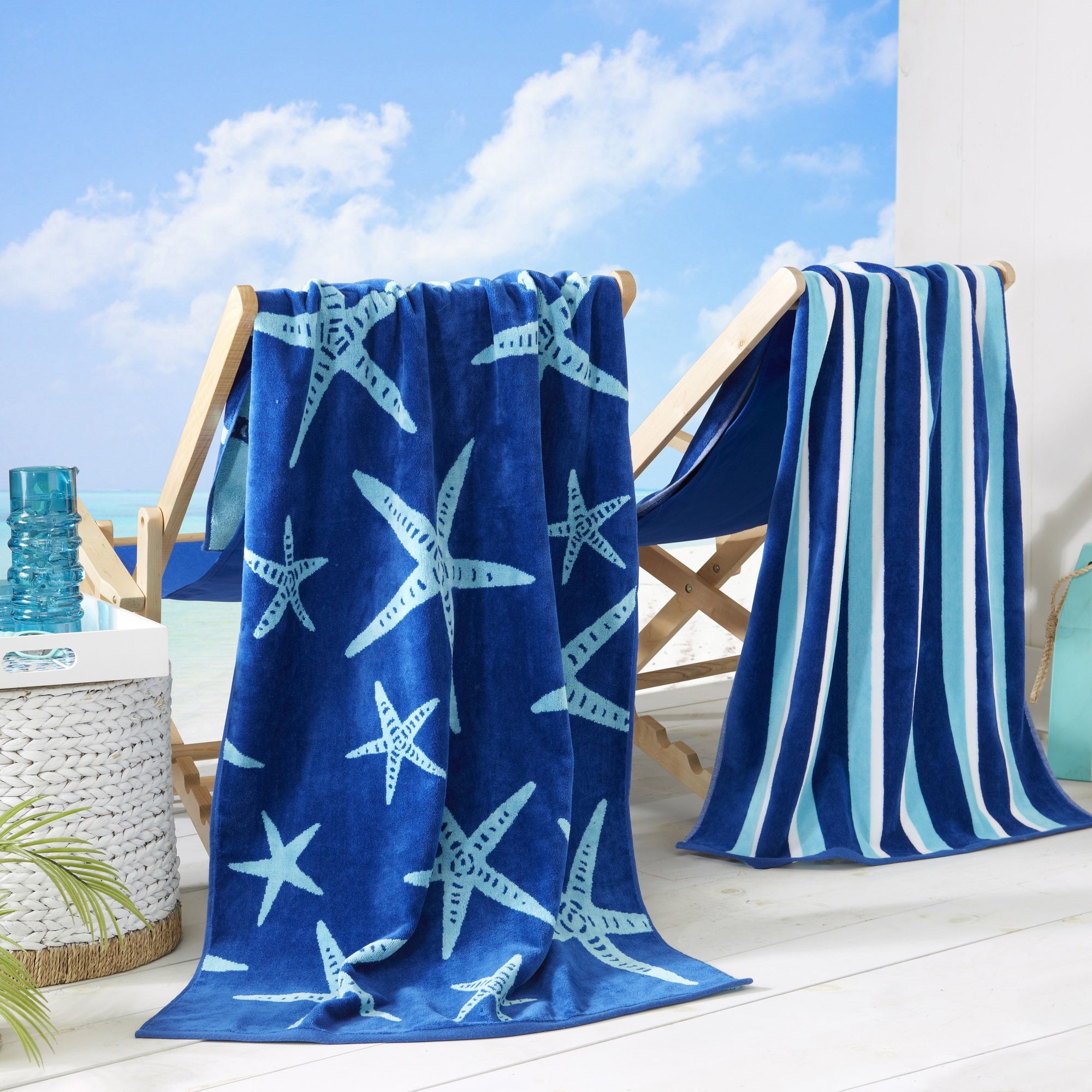 Cotton Velour Beach Towel